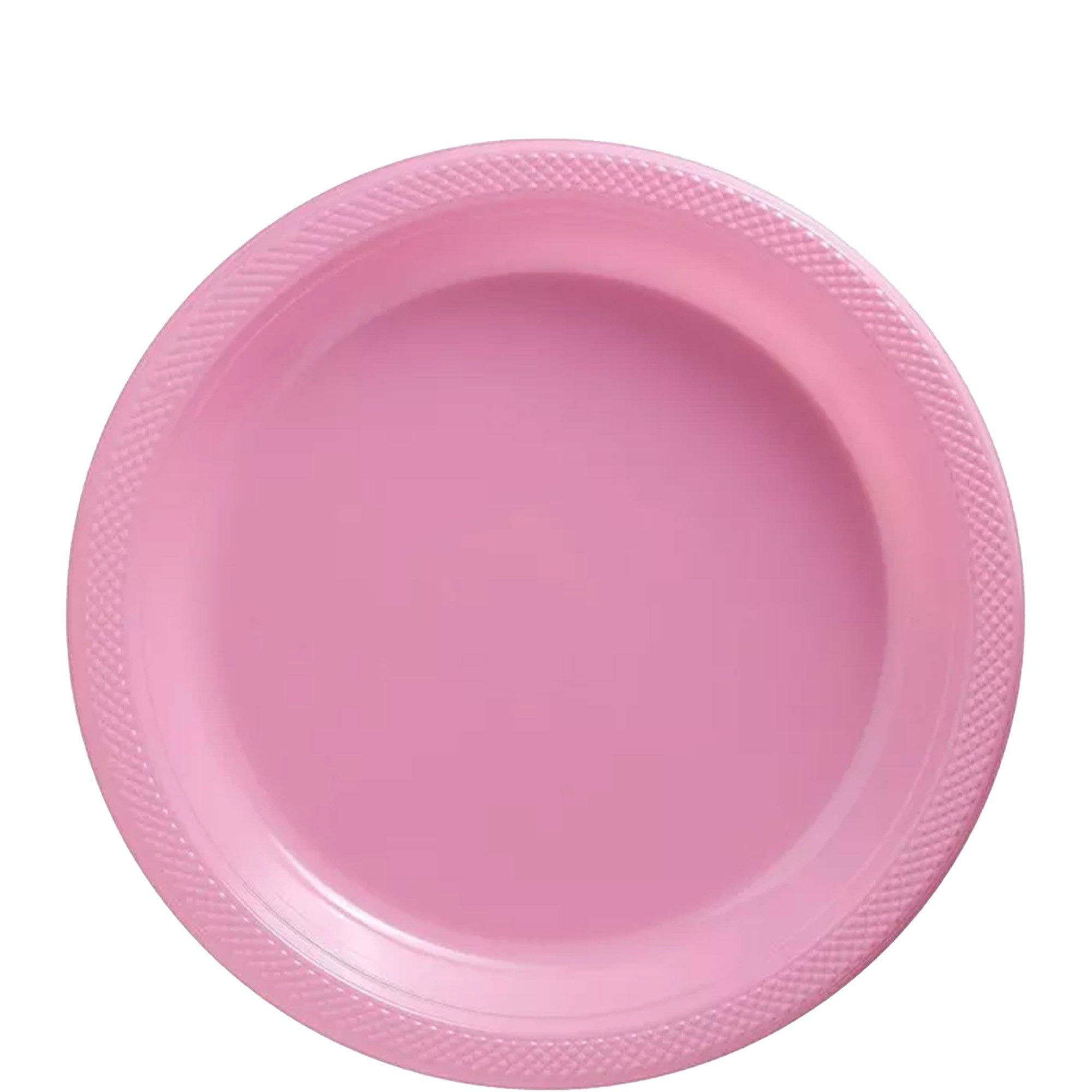 Pink Plastic Dessert Plates 20ct Party City